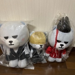 BIG BANG × KRUNK ぬいぐるみ３つ