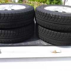 スタッドレスタイヤ・ホイール　ブリヂストン　ブリザックVRX　155/70/13　バモス