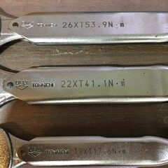 東日　トルクレンチ3本セット　中古品　17XT17.6N/22XT41.1N/26XT53.9N　【ハンズクラフト宜野湾店】