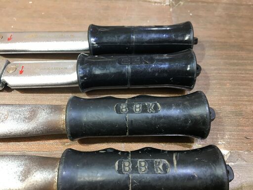 BBK エアコン用トルクレンチ4本セット 中古品 22mm/17mm X18m 