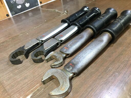 BBK エアコン用トルクレンチ4本セット 中古品 22mm/17mm X18m 