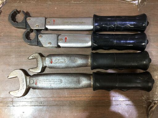BBK エアコン用トルクレンチ4本セット 中古品 22mm/17mm X18m 