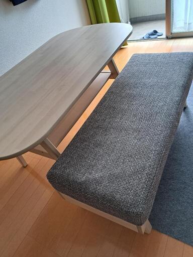 【商品説明必読】6月30日まで　IKEA　ハルヴダン　テーブルベンチセット