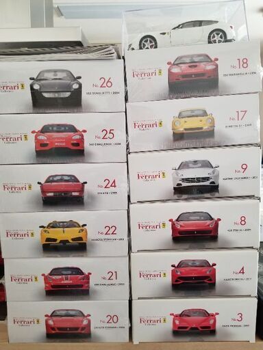 ディアゴスティーニ 1/24 フェラーリ ミニカー 13台