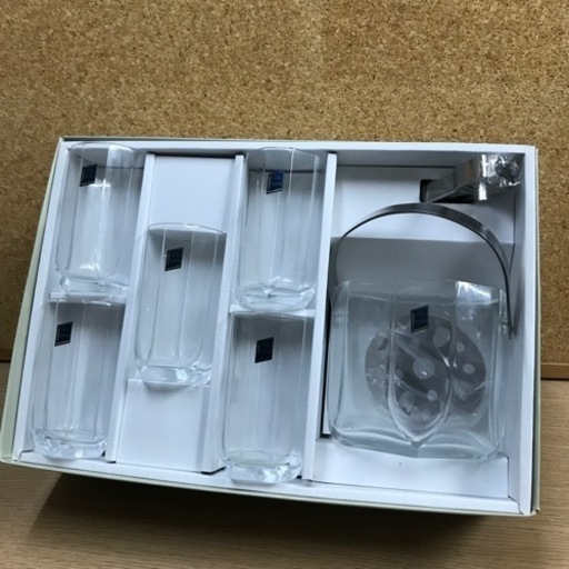 ロ2306-161 東洋ガラス ドリンクセット(タンブラー×アイスペール) R7-05 現状お渡し