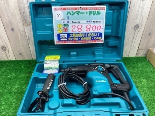中古品 □ makita ハンマドリル HR3011FC □ K □ ITPHMI5XDX8Y