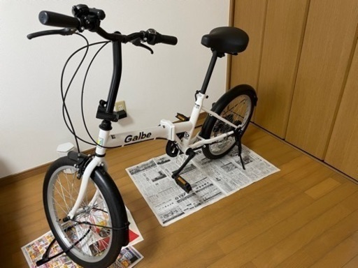 引き渡し予定者決定 折り畳みもできる6段変速シティサイクル 【美品 
