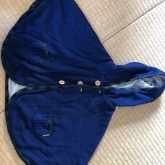 ミキハウス　青のポンチョの上着