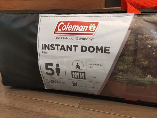 未使用　Coleman コールマン 5人用 インスタント ドーム テント 組み立て簡単