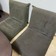 【ネット決済】【無印良品】「座いす　小」＆「洗いざらしの綿帆布座...