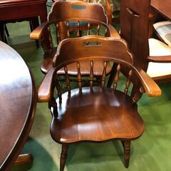 【愛品館八千代店】飛騨産業　穂高　円卓ダイニング5点セット