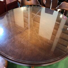 【愛品館八千代店】飛騨産業　穂高　円卓ダイニング5点セット