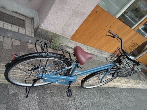 D626 ☆限定特価☆ 中古自転車 ママチャリ【 26インチ パープル 6段
