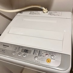 パナソニック 全自動洗濯機 異常なし 2018年製