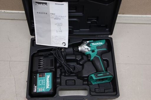 makita インパクトドライバ M697D 本体 ケース 充電器 バッテリー無し 作動未確認の為ジャンク扱い (D4885mxY)