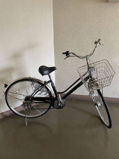 【北見市発】ブリジストン BRIDGESTONE 自転車 NEXTSTAGE GF2B41184 6段ギア 27インチ 黒 (E1715wY)
