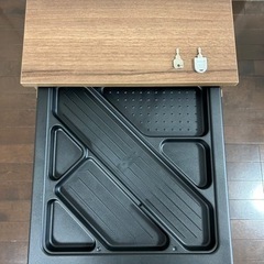 【引取限定】テレワークを快適に！ファントーニ パソコンデスク GT ・オフィス木製ワゴン セット　美品！！