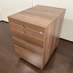 【引取限定】テレワークを快適に！ファントーニ パソコンデスク GT ・オフィス木製ワゴン セット　美品！！