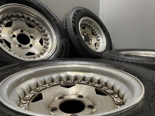 【BOTO SASQUA H/T LT215/75R15】夏タイヤ【CENTER LINE センターライン 15インチ 6.5J5HPCD127約-12】希少 シボレー/アストロ等　(TB714)クレジットカード QRコード決済可能