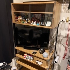 無印良品 ステンレスユニットシェルフ/ハンガーラック/オーク材棚 
