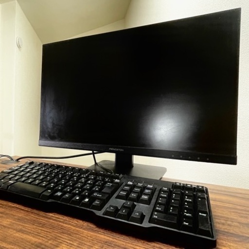 【取引中】ブルーライトカット23.8型ワイドカラー液晶ディスプレイ　キーボード付き