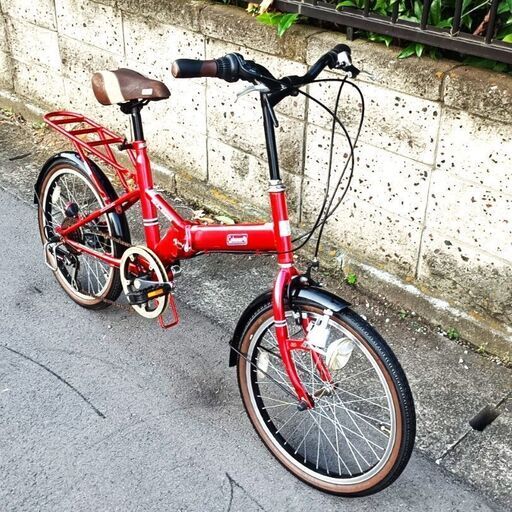 ★お届け可！★ 20インチ　Coleman　折りたたみ自転車　シマノ6段変速