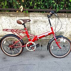 ☆お届け可！☆ 20インチ Coleman 折りたたみ自転車 シマノ6段変速