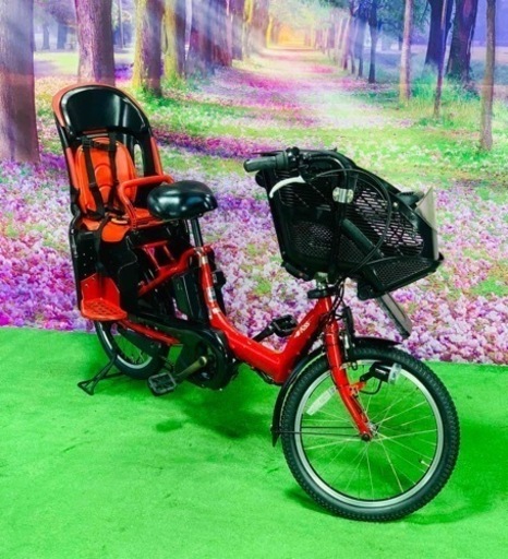 ❹ 5285子供乗せ電動アシスト自転車ヤマハ3人乗り対応20インチ