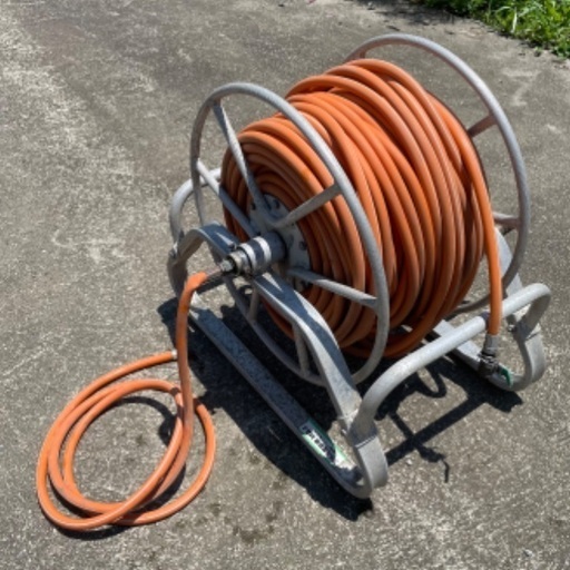 アルミ 巻取機 MA-1 昭和ブリッジ ホースリール アルミ製 ホース巻き取り機 動噴 噴霧機 動力噴霧器