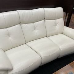 リクライニングソファ 3人掛け・2人掛けセット チェアー オットマン 一体型　ソファ