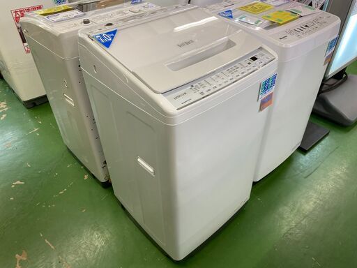 【愛品館八千代店】保証充実HITACHI2021年製7.0㎏全自動洗濯機BW-V70G