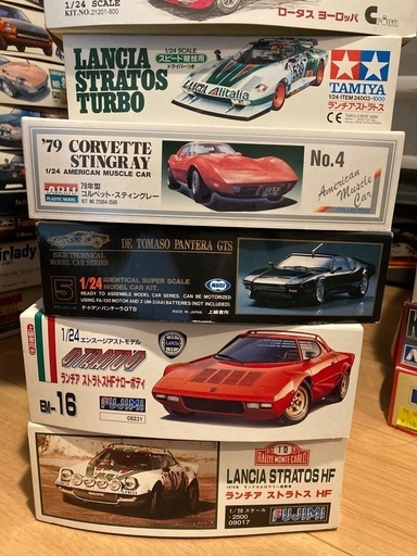 外車プラモデルまとめ売り 10台