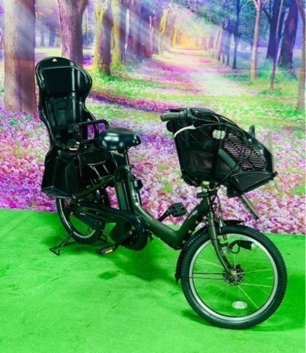 ❹ 5292子供乗せ電動アシスト自転車ヤマハ3人乗り対応20インチ