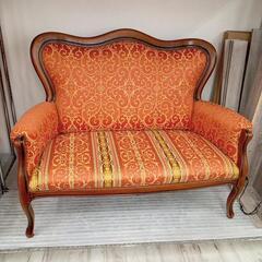 値下げ　2人掛けソファー【アンティーク調】 ☆値下げしました❗イタリア製ソファー 2人掛けソファー アンティーク