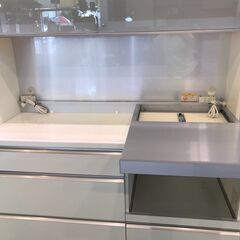 【愛品館八千代店】パモウナ　スライド扉キッチンボード140