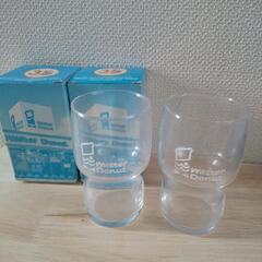 【限定販売品】ミスタードーナツ35周年グラス(2個セット) 昭和レトロ
