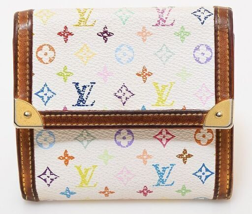 LOUIS VUITTON モノグラムマルチカラー ポルトモネ ビエカルトクレディ 折り財布 M92983 品番v21-490