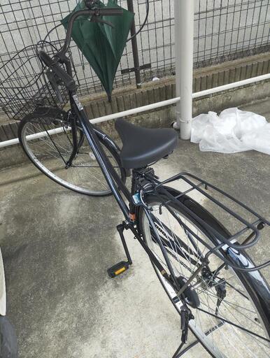 自転車黒　２７インチ　美品　値下げ