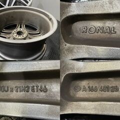 メルセデスベンツ GLS AMG 純正ホイール RONAL製 21インチ 4本 10J5HPCD112+46 A1664012502　(VHI284)クレジットカード QRコード決済可能 メルセデスベンツ GLS AMG 純正ホイール RONAL製 21インチ 4本