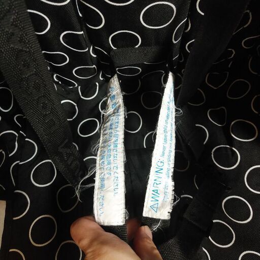 kinderwagon ベビーカー 黒 水玉模様 kinderwagon ベビーカー 黒 水玉模様 DUOシティHOP キンダー