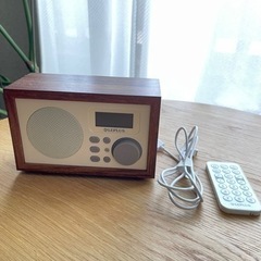 レトロ風Bluetoothスピーカー　ラジオ