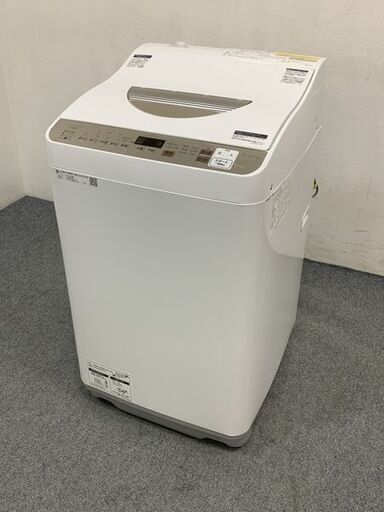 高年式!2021年製!SHARP/シャープ コンパクト全自動洗濯乾燥機 洗濯5.5