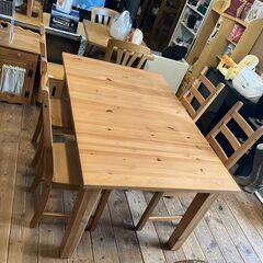 HPY DC YOKダイニングチェア6脚ブラウン板座