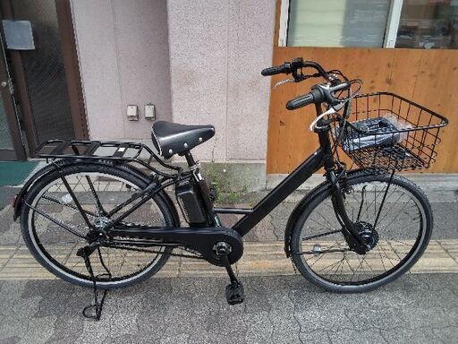 [BRIDGESTONE] STEPCRUZ(ステップクルーズ)26吋 電動アシスト自転車 回生バッテリーB400+充電器+キー3本付き(ブラック)