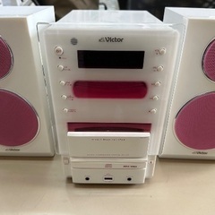 ビクター　ピンクのCDコンポ