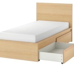 【ネット決済】シングルベッド　　2台　IKEA 