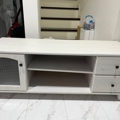 中古　テレビ台　ホワイト