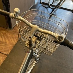 【ブリヂストンアルベルト前後チューブ新品！】LEDオートライト　内装3段　27インチ自転車　シルバー