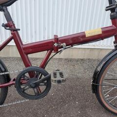 B043 Decoration☆折りたたみ自転車☆20インチ☆あずき色