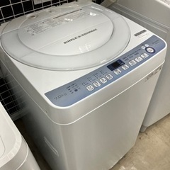 SHARP?穴なしステンレス槽?洗濯機7798